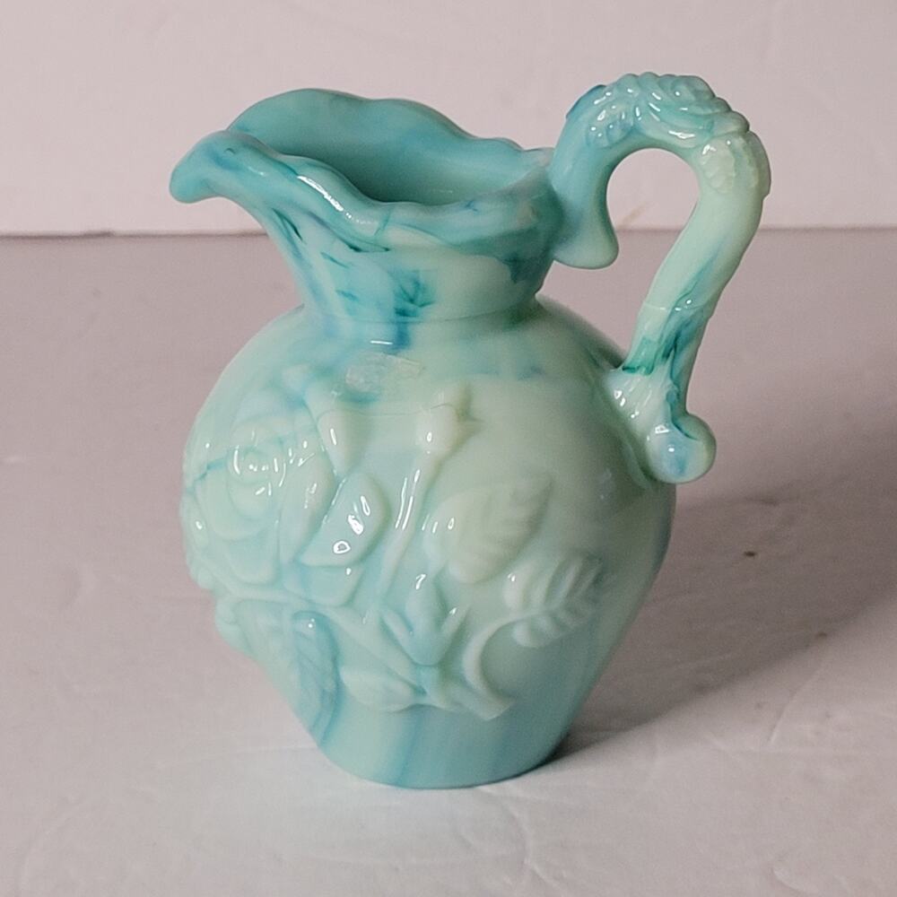 Charming Avon Jadeite Milk Glass Mini Pitcher - 4x4 Collectible